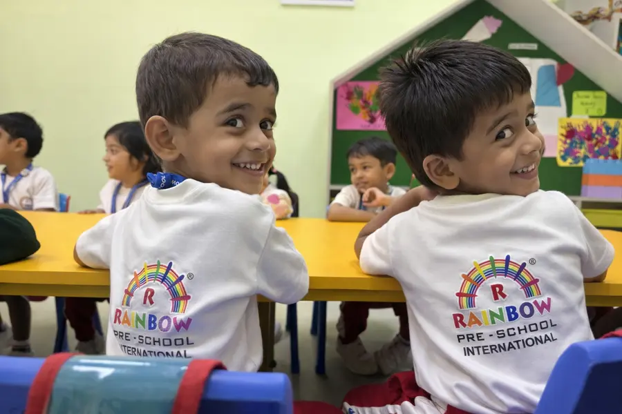 Children learning through play at Rainbow Preschool International Thane
