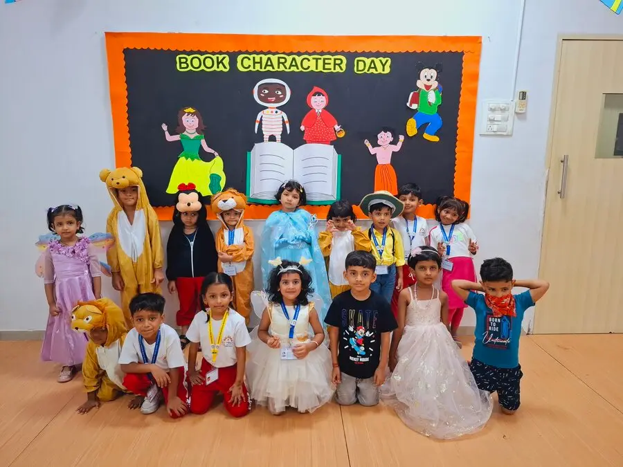 Book Character Day activity at Rainbow Preschool International Thane