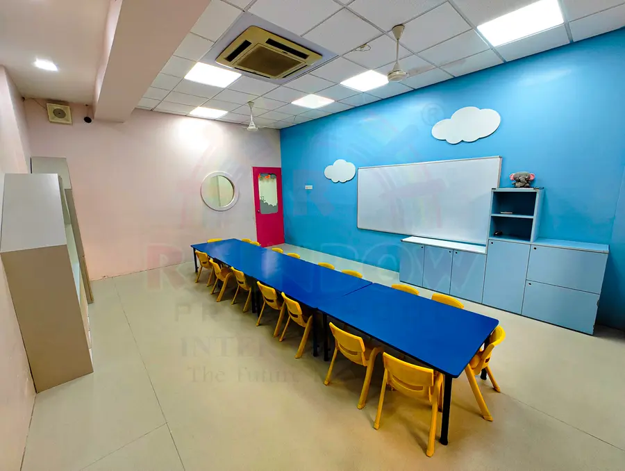 Children engaged in classroom learning at Rainbow Preschool International Thane